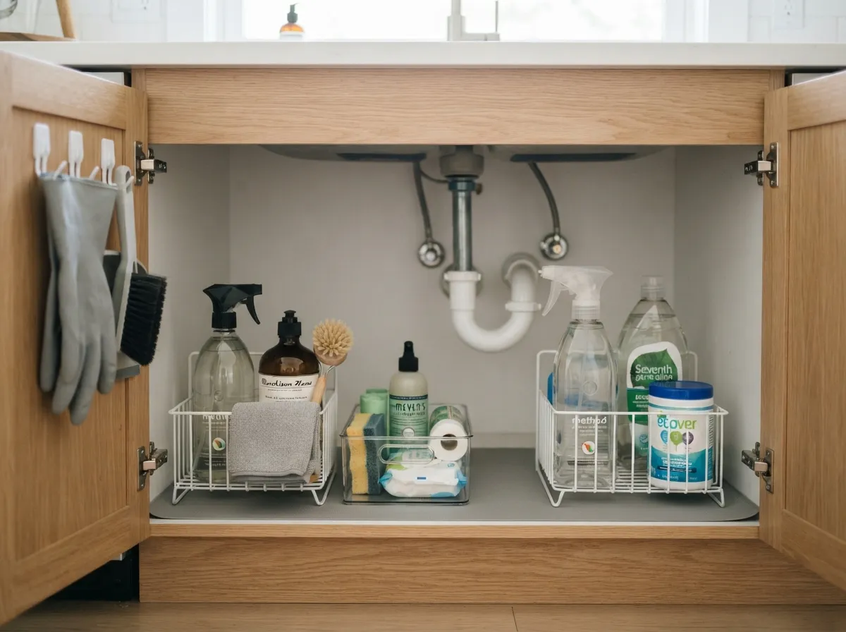 12. Consolidate Cleaning Supplies
