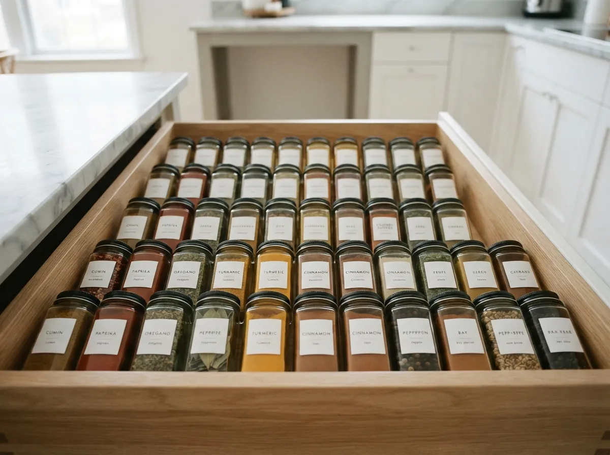 13. Reorganize Your Spice Collection