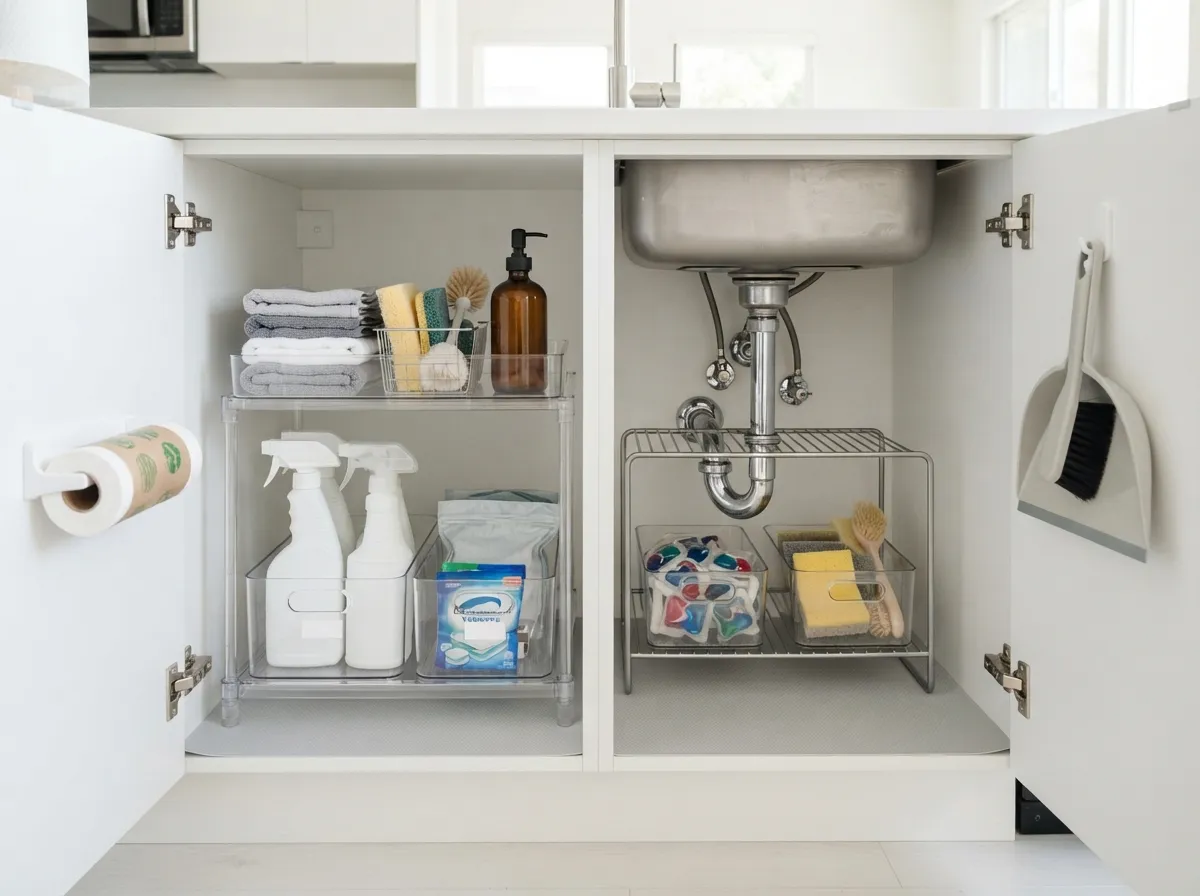 9. Organize Under-Sink Storage