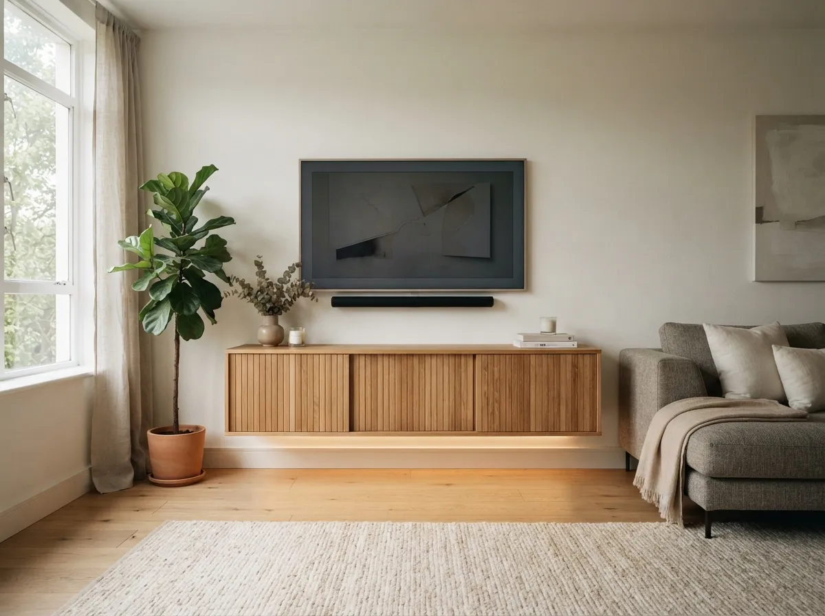 22. Incorporate Concealed Media Consoles