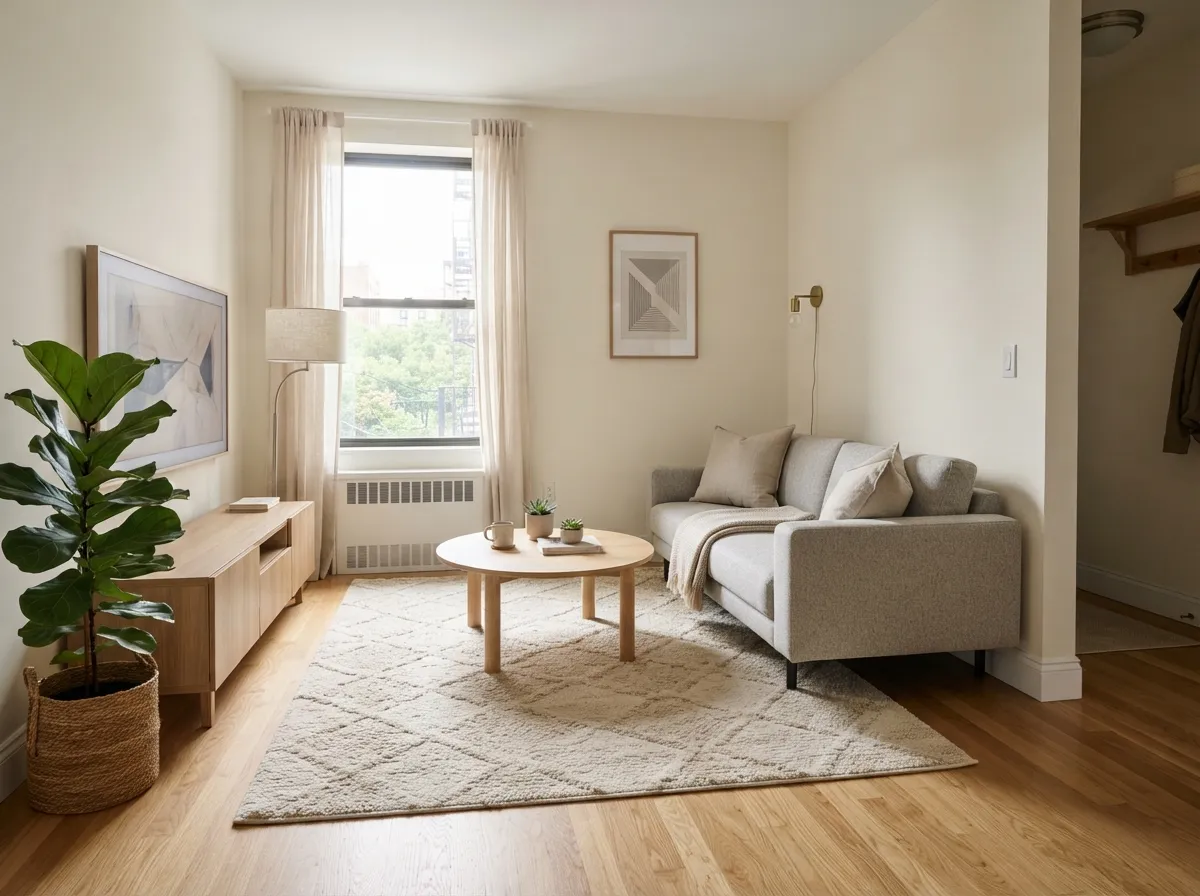 10. Define Areas with Understated Area Rugs