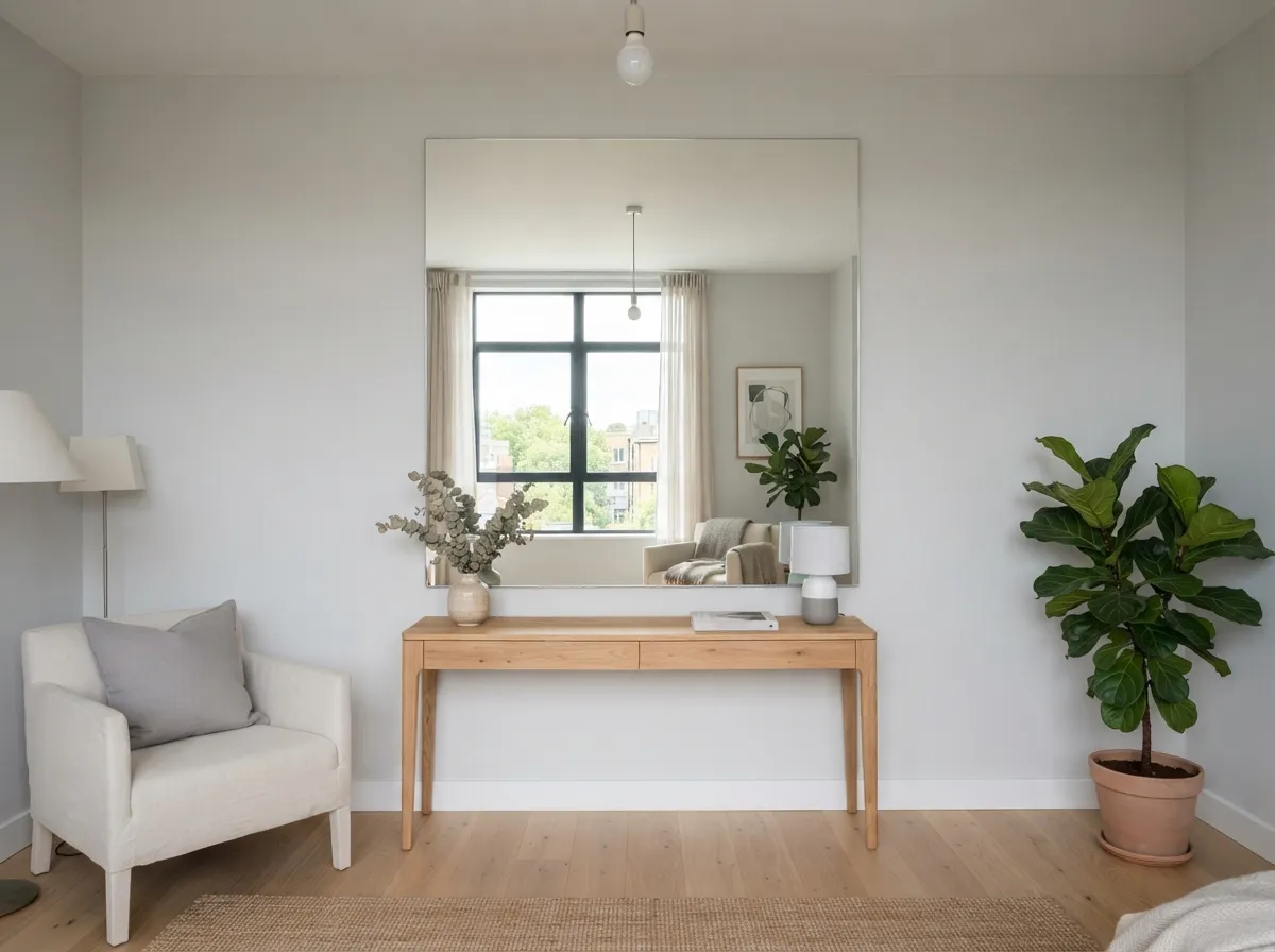 7. Strategically Place Mirrors to Expand Space