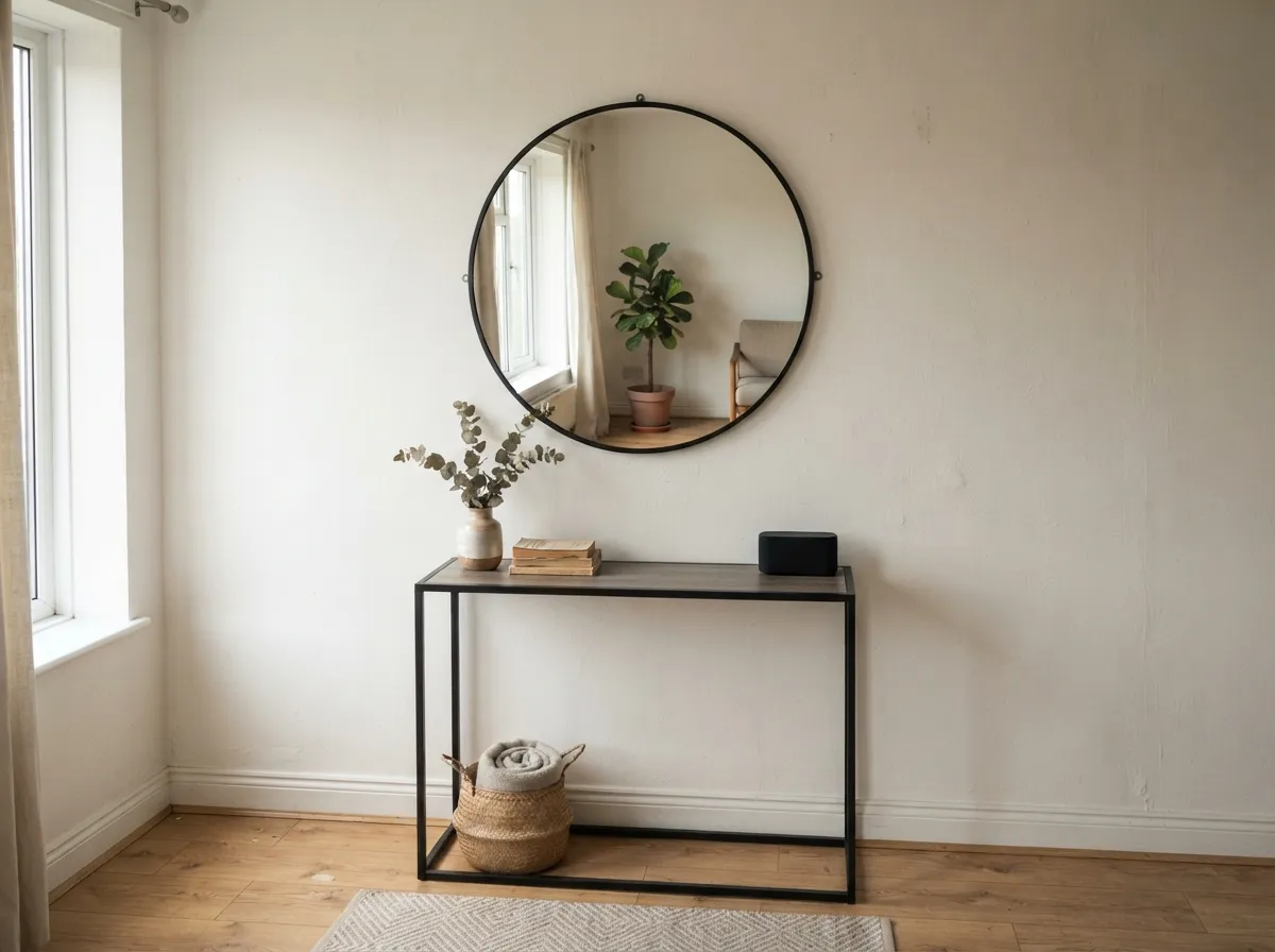 Utilize Minimalist Wall Art and Mirrors