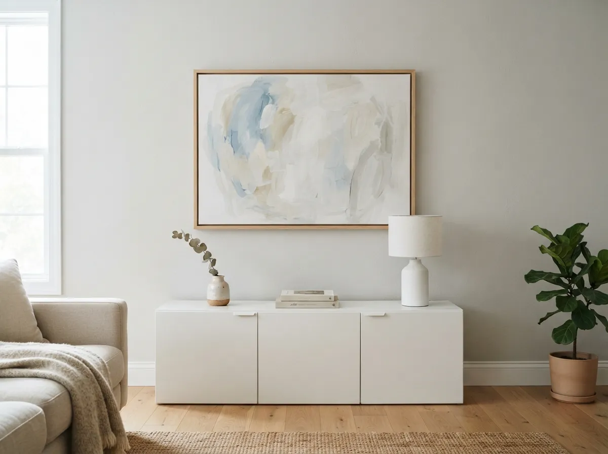 7. Curate a Minimalist Art Display