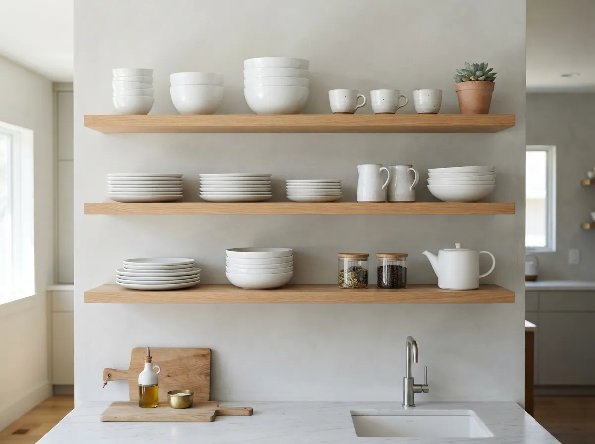 4. Display Everyday Dishes as Decor