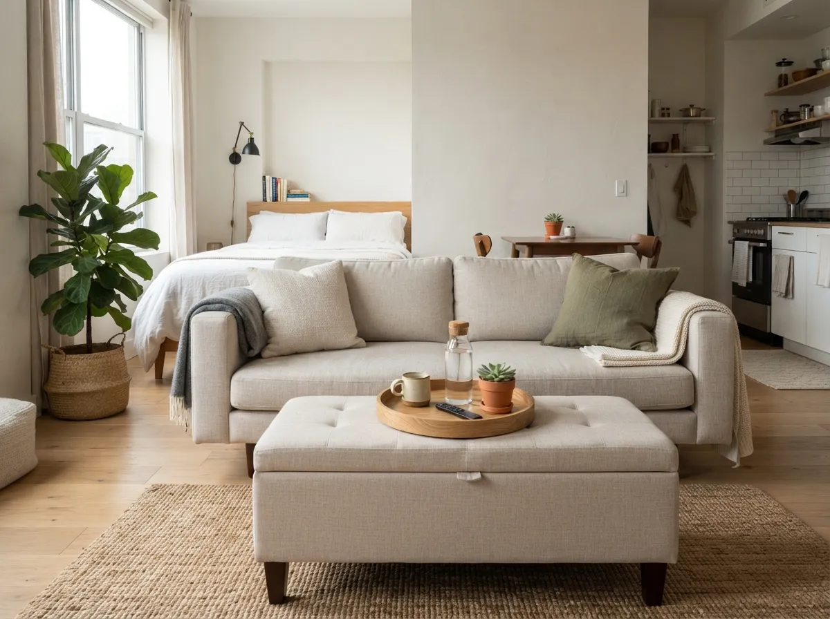 3. Multi-Functional Storage Ottomans