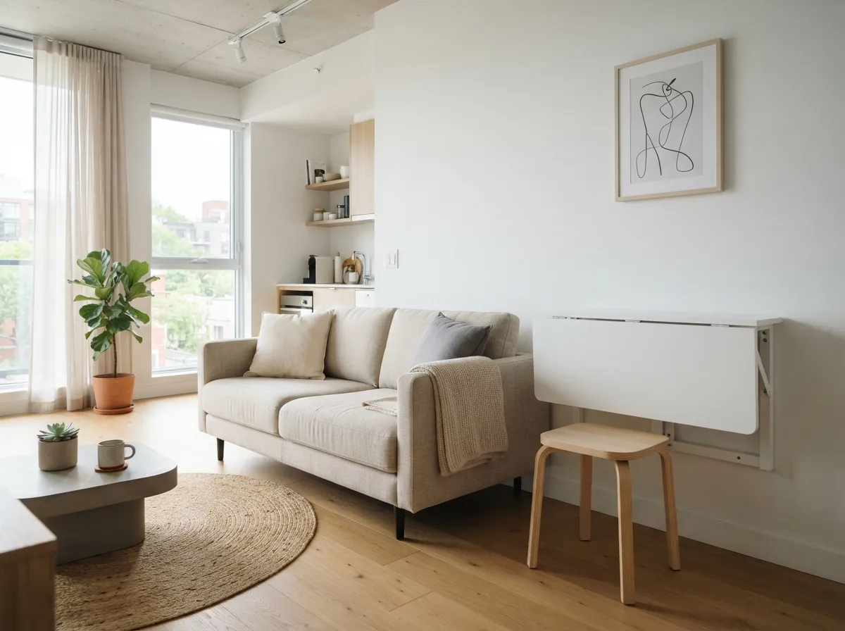 6. Wall-Mounted Drop-Leaf Dining Tables