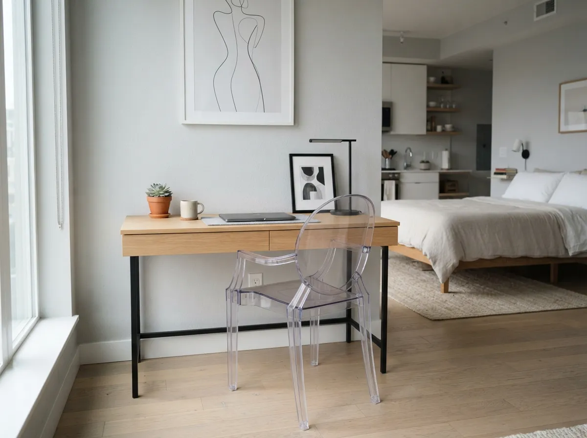8. Transparent Acrylic Ghost Chairs