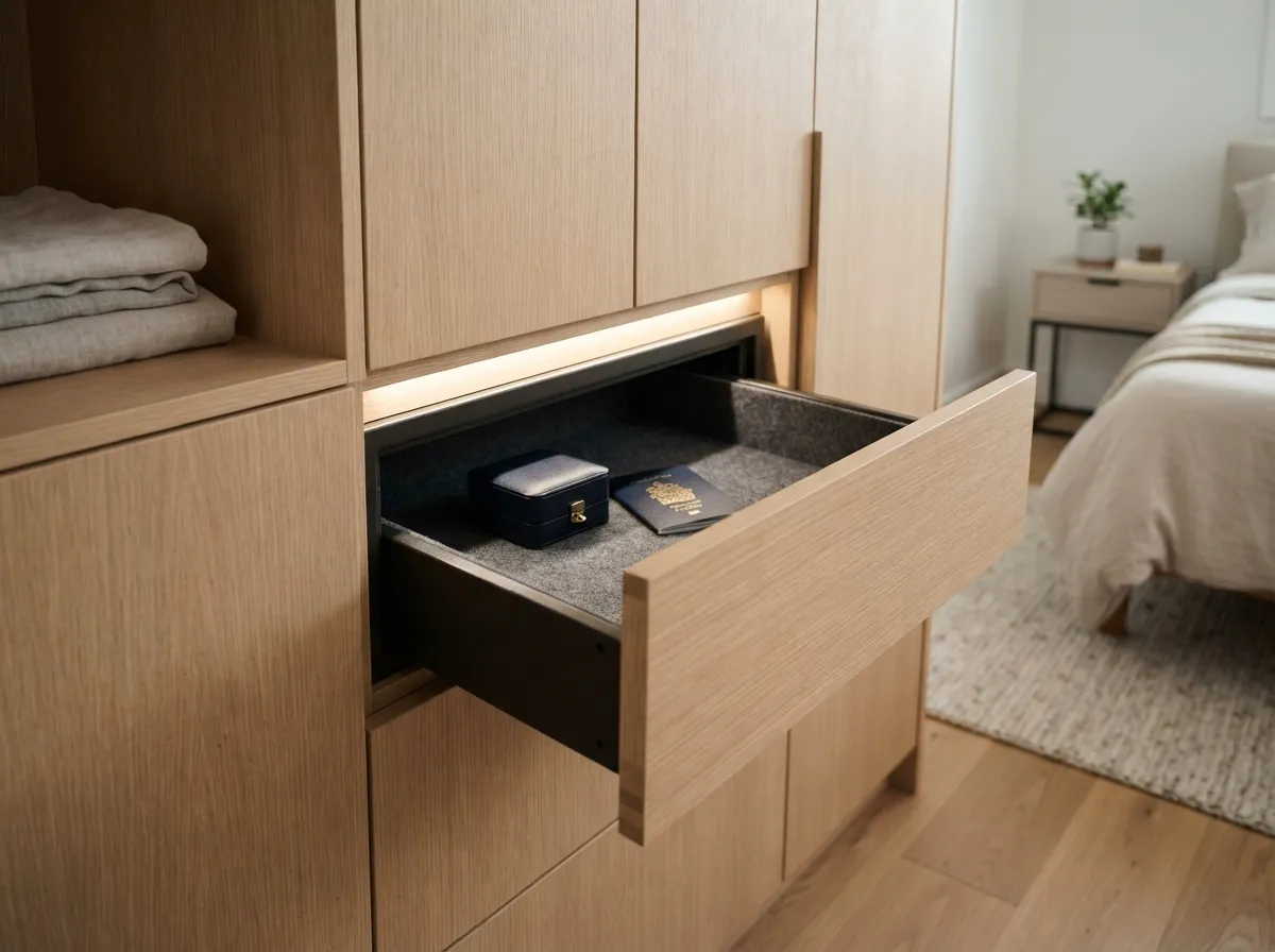 12. Closet with Hidden Safe Compartment