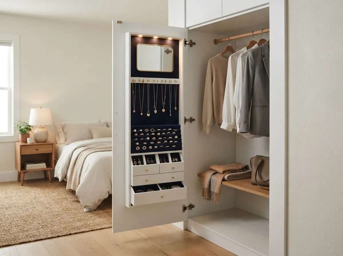18. Closet with Integrated Jewelry Armoire