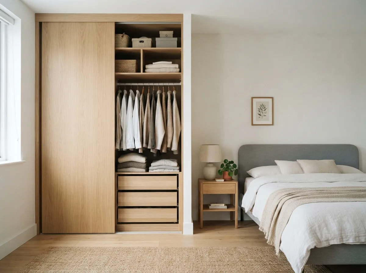 2. Sliding Door System to Save Floor Space