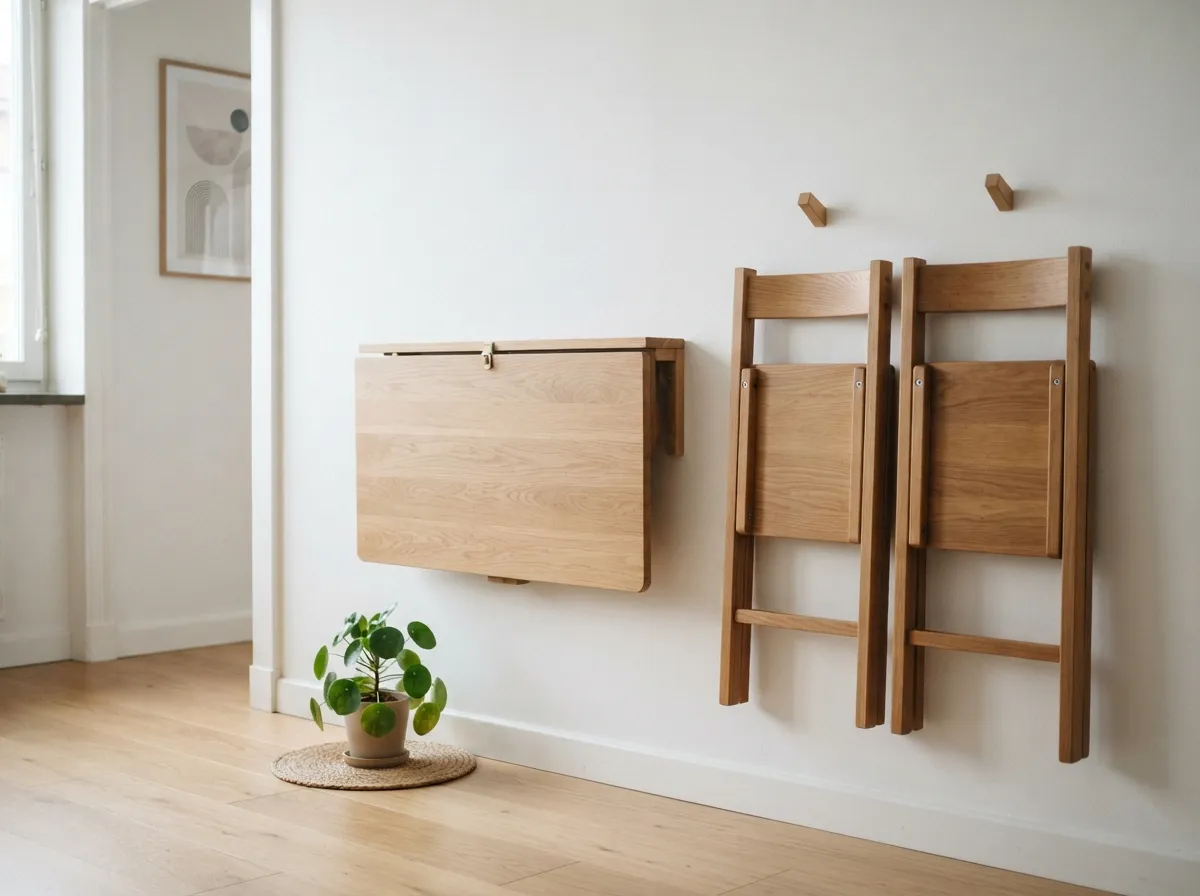 Utilizing Wall-Mounted Drop-Leaf Dining Tables