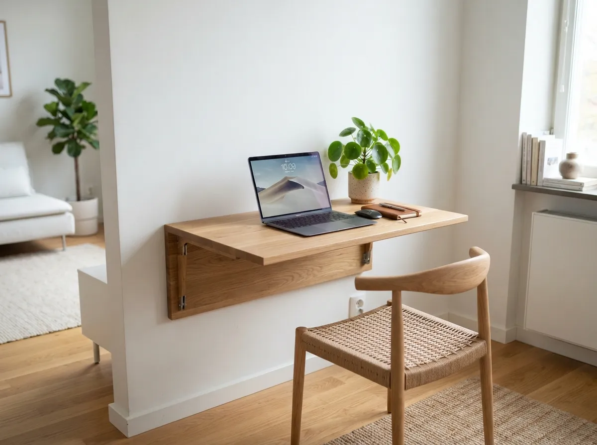 Installing Fold-Down Desks for Flexible Workspaces