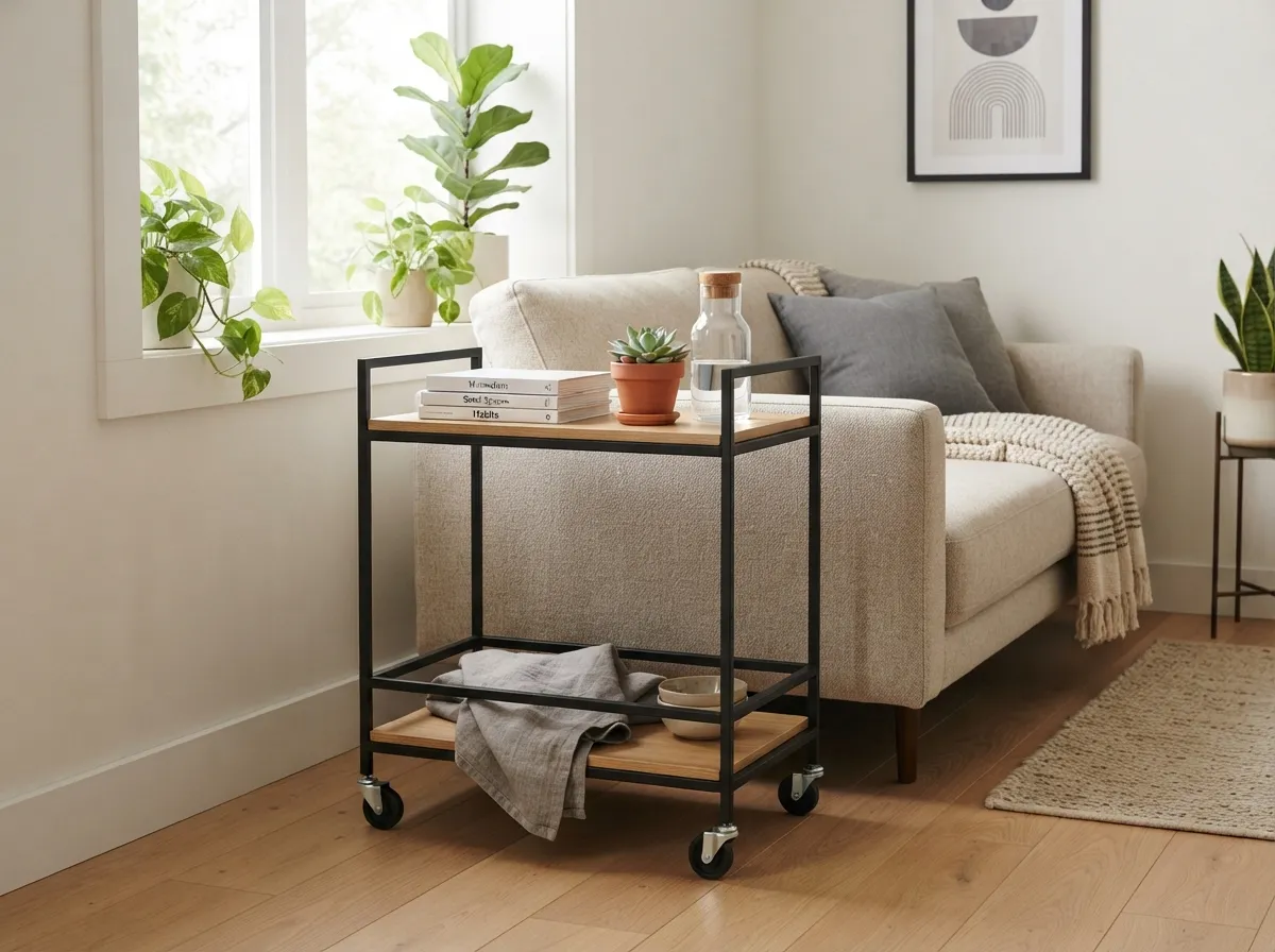 13. Rolling Carts as Mobile Serving or Storage
