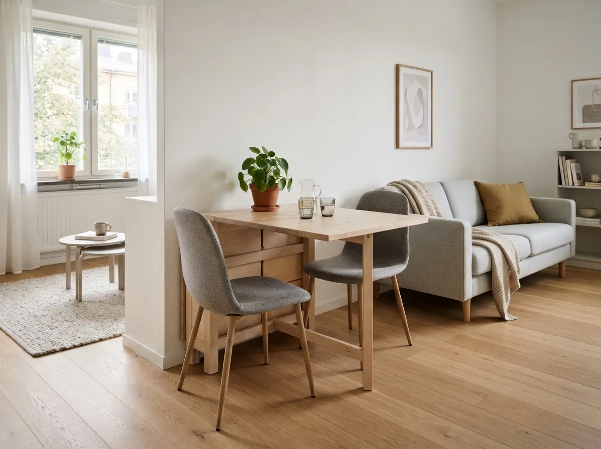 17. Drop-Leaf Tables for Flexible Dining or Activity