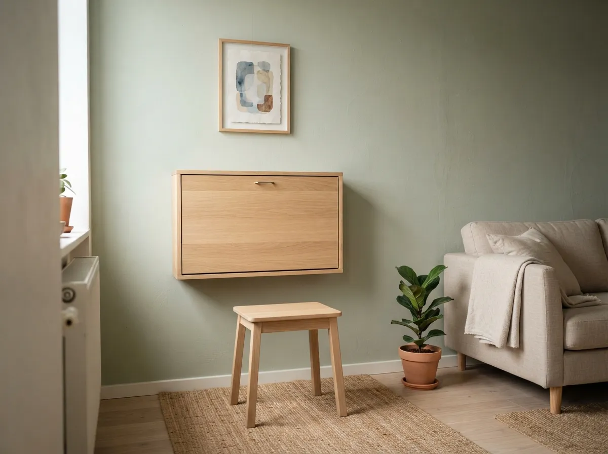 5. Fold-Down Wall Desks for Workspaces