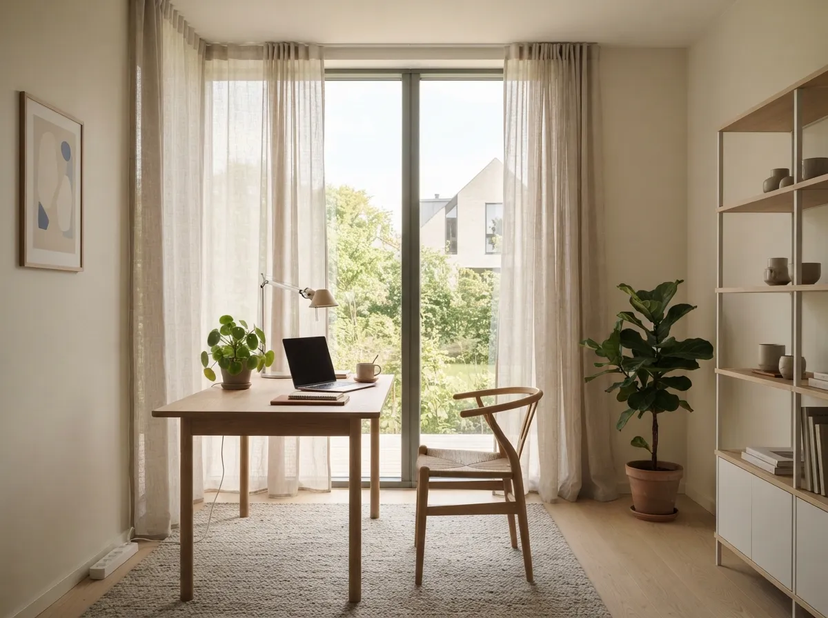 15. Light-Colored Curtains or Blinds