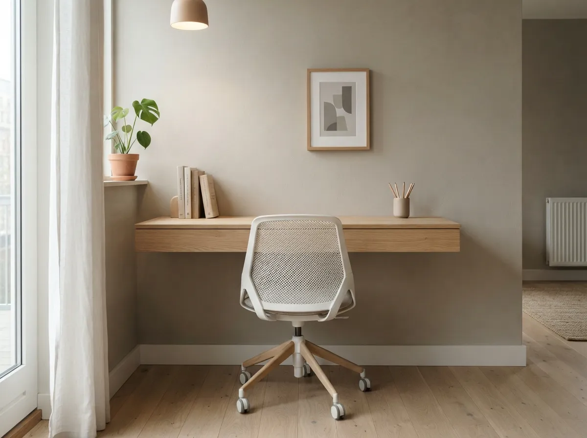 20. Wall-Mounted Desk for Small Spaces