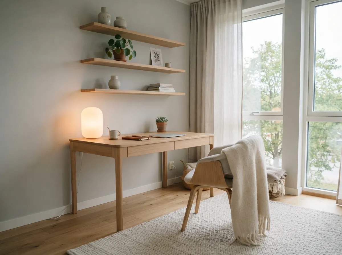 31. Thoughtful Material Selection (wood, wool, linen)