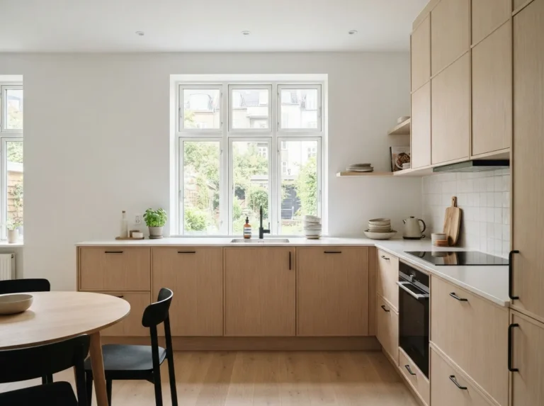 1. Opt for Light Wood Cabinetry