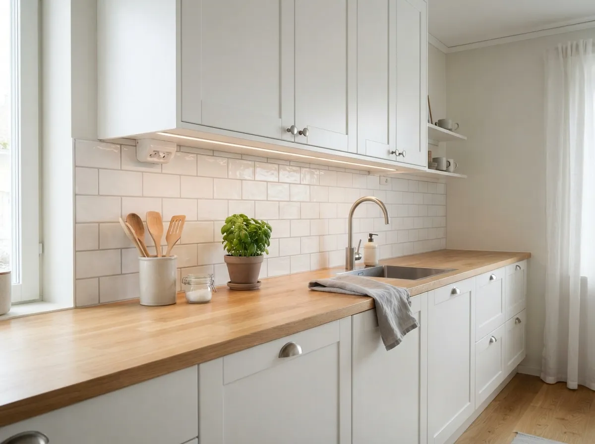 15. Clean Ceramic Tile Backsplashes
