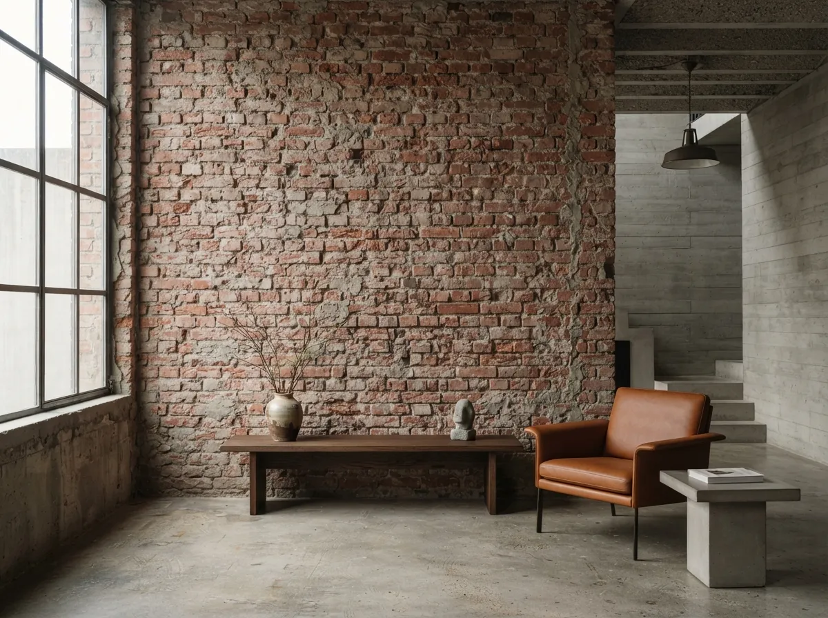 11. Unfinished Brick Wall Finishes