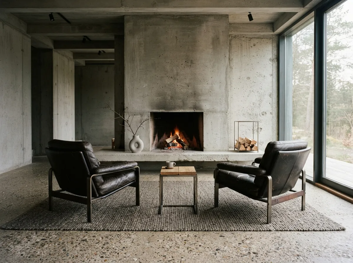 18. Leather Upholstered Lounge Chairs