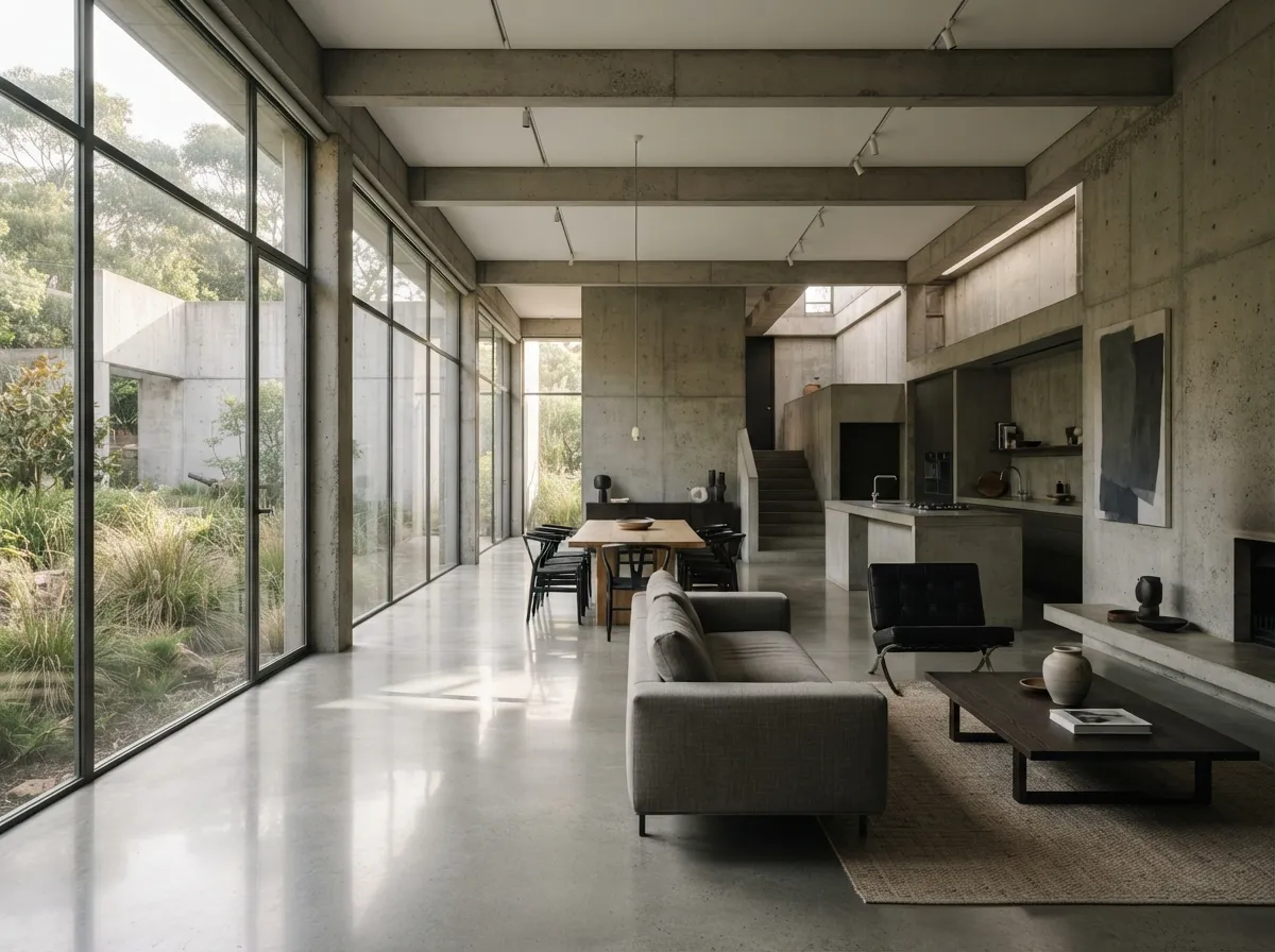 2. Polished Concrete Flooring