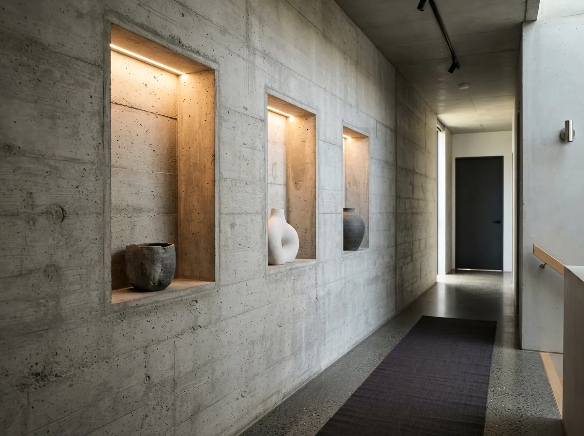 21. Recessed Niche Display Shelves