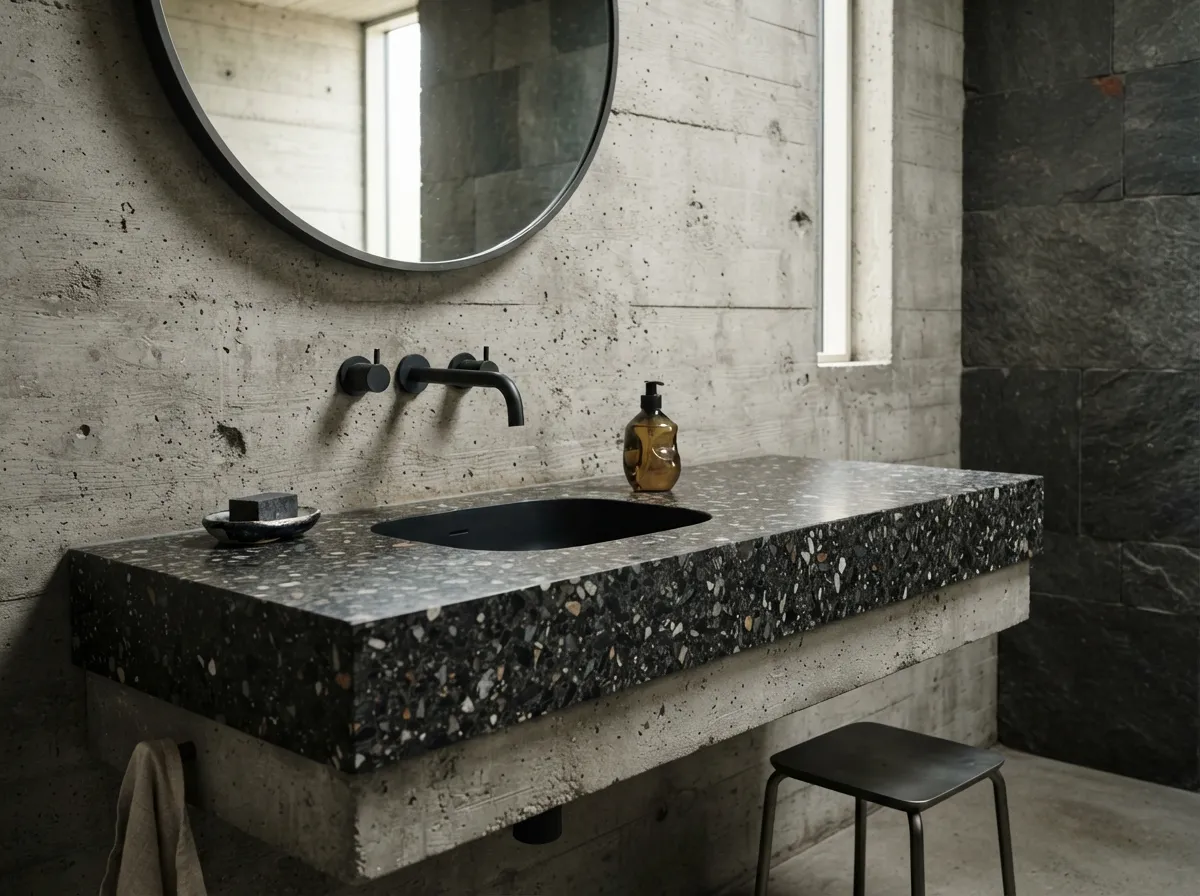 23. Terrazzo Vanity Countertops