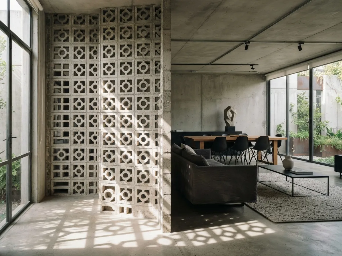 24. Architectural Concrete Block Partitions