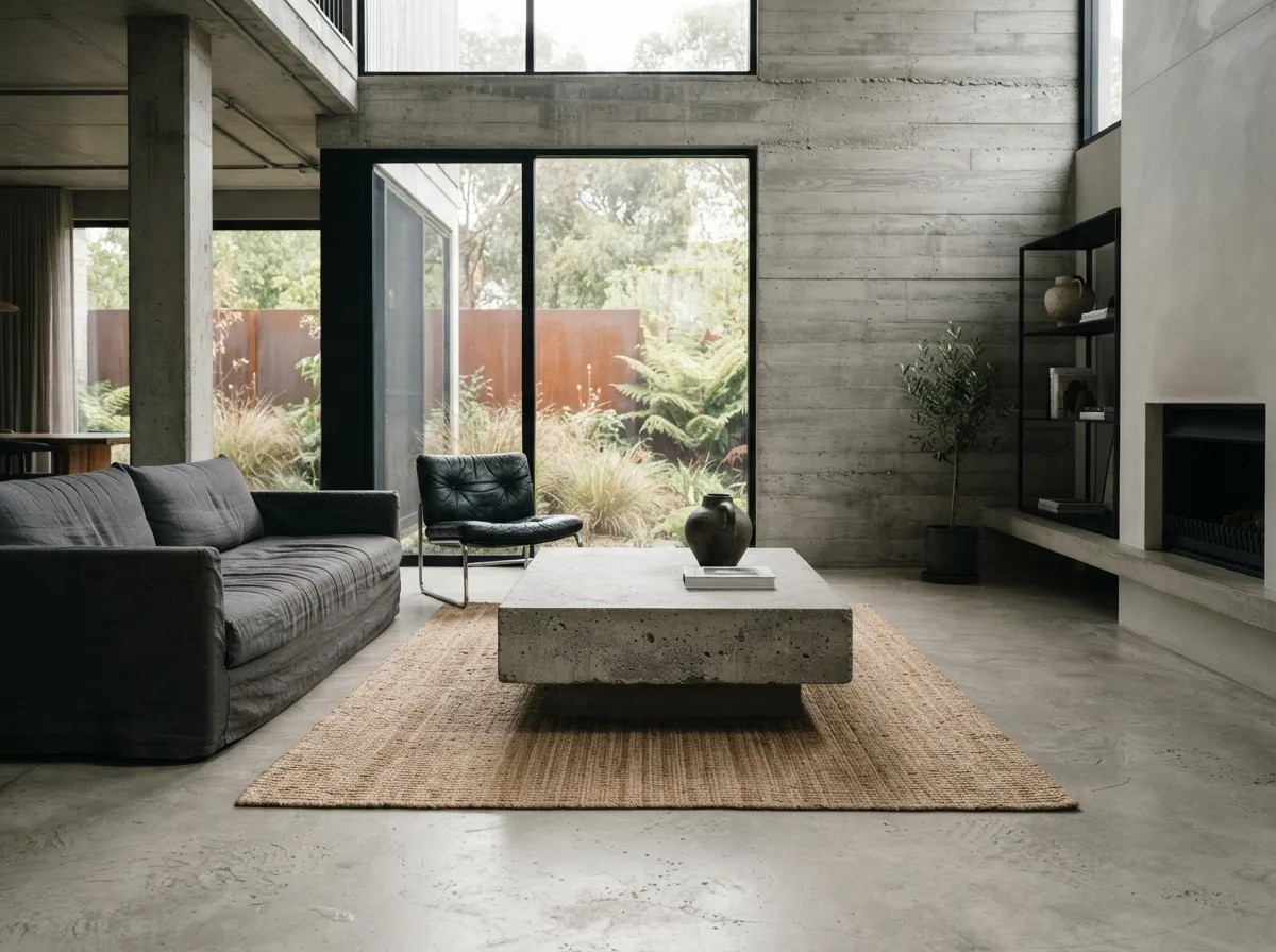 27. Minimalist Concrete Coffee Tables