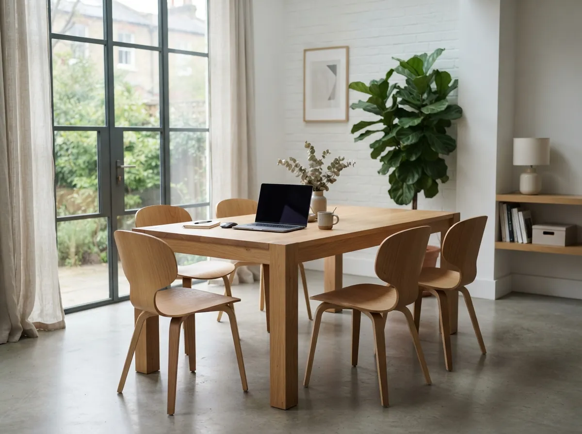 2. Choose ergonomic dining chairs that double as desk chairs