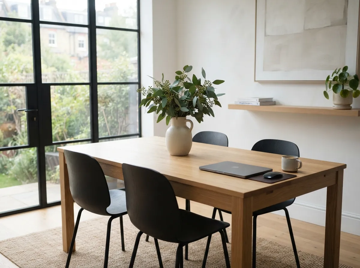 26. Keep tabletops minimal with just one ceramic vase