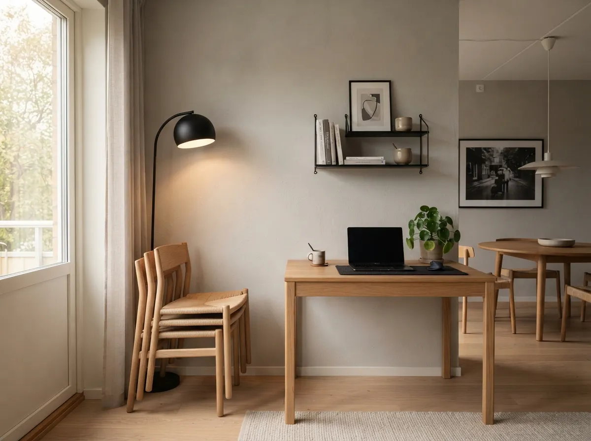 27. Choose stackable seating to free up space when working