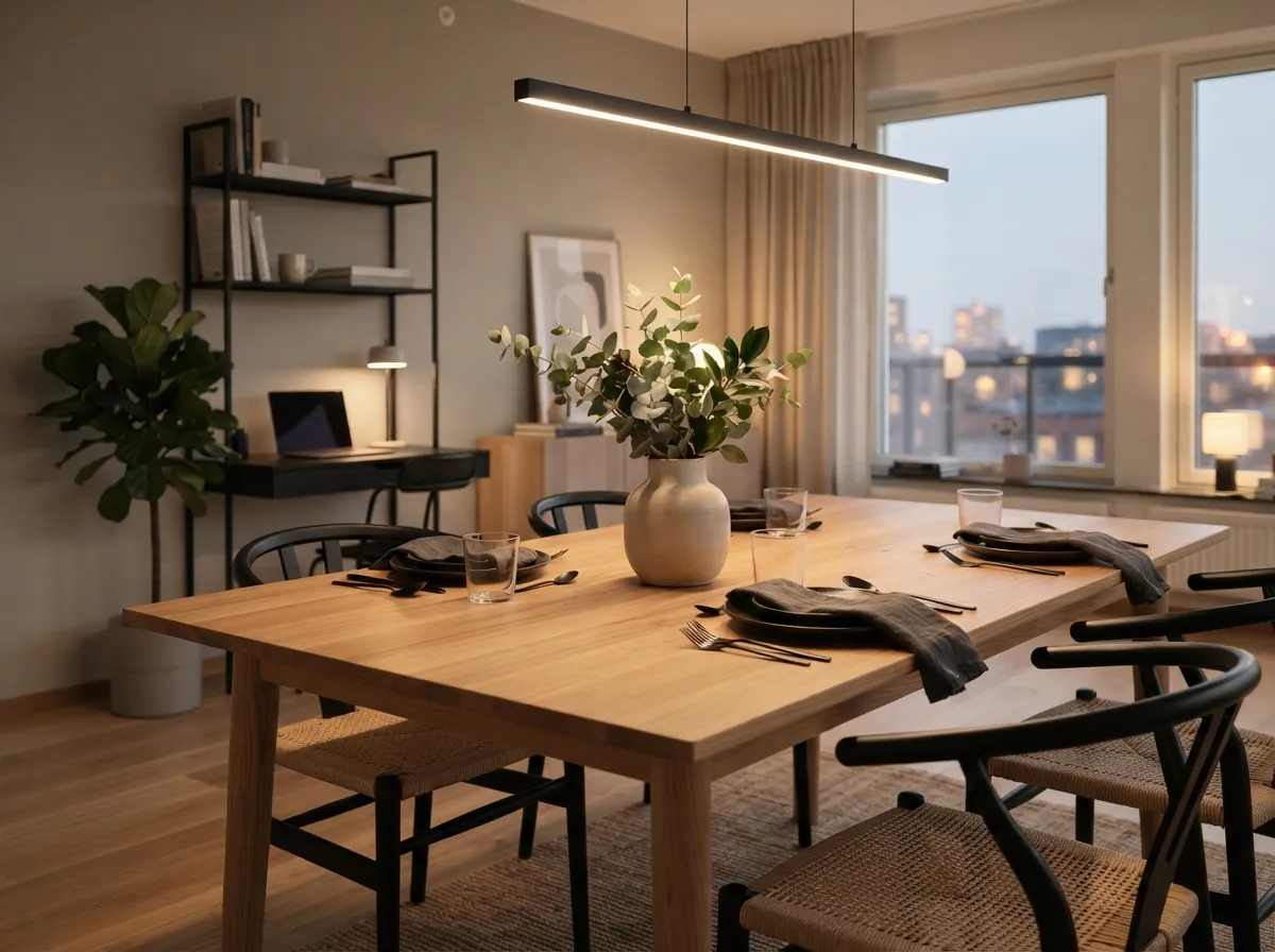 9. Keep table surfaces clear of clutter during meal times