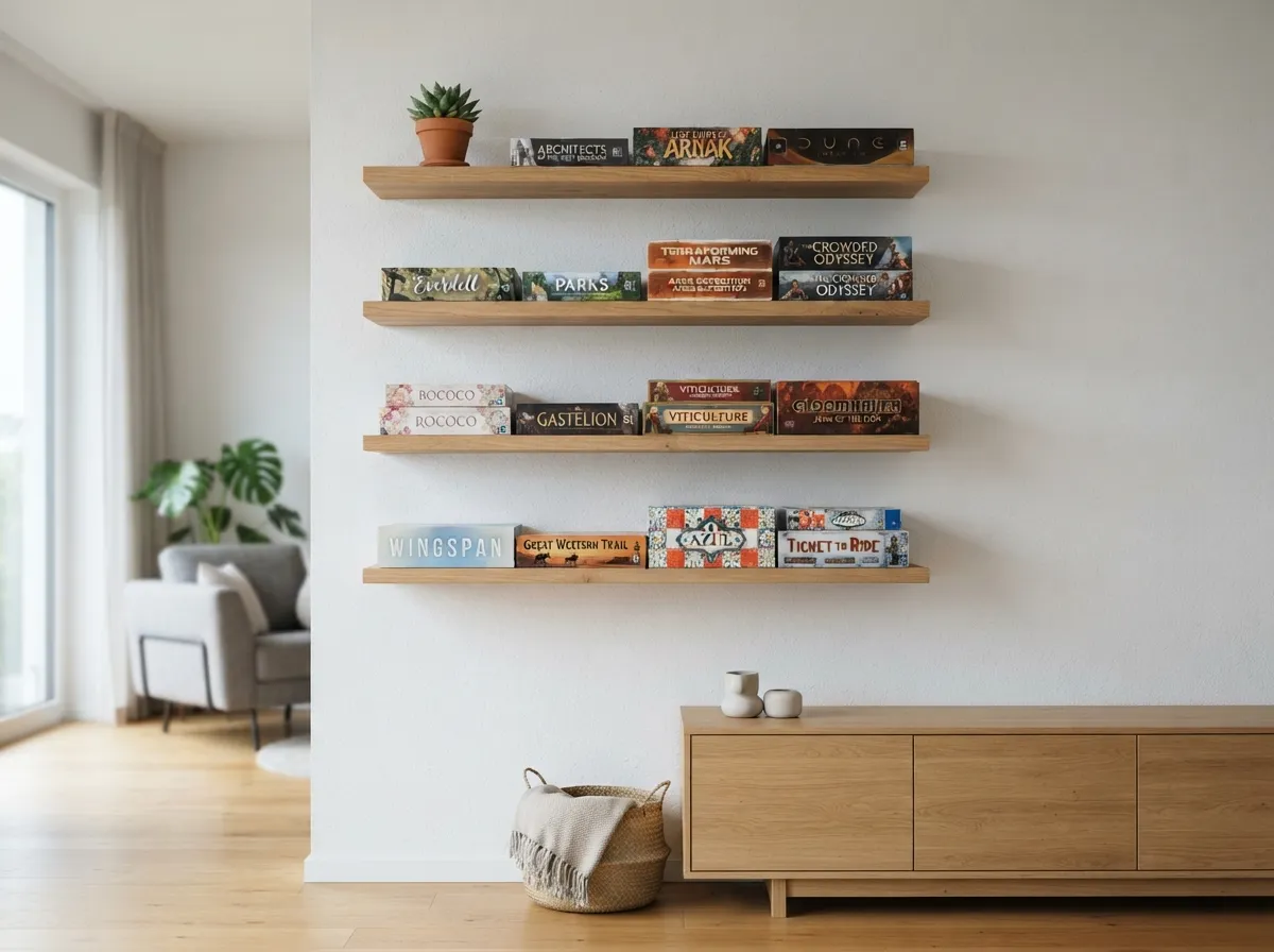 Using Floating Shelves to Save Floor Space