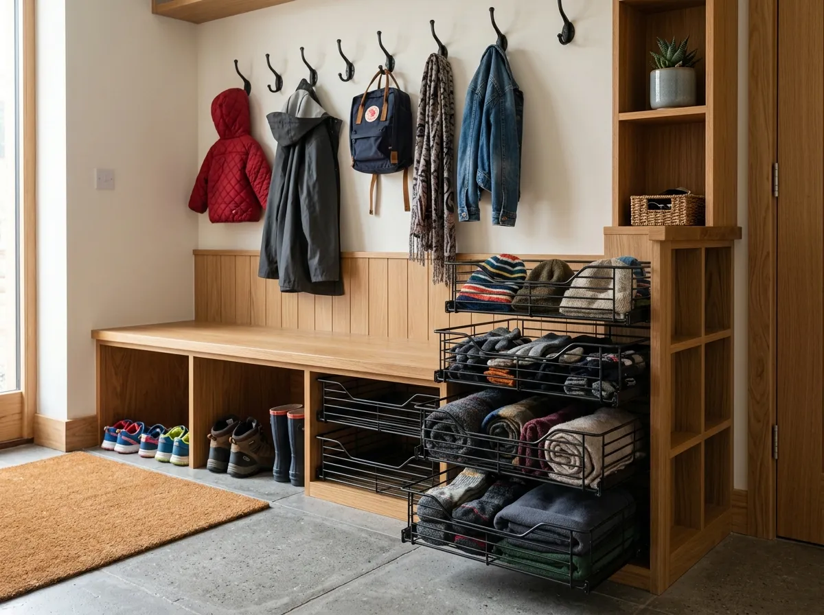 11. Slide Out Wire Drawers