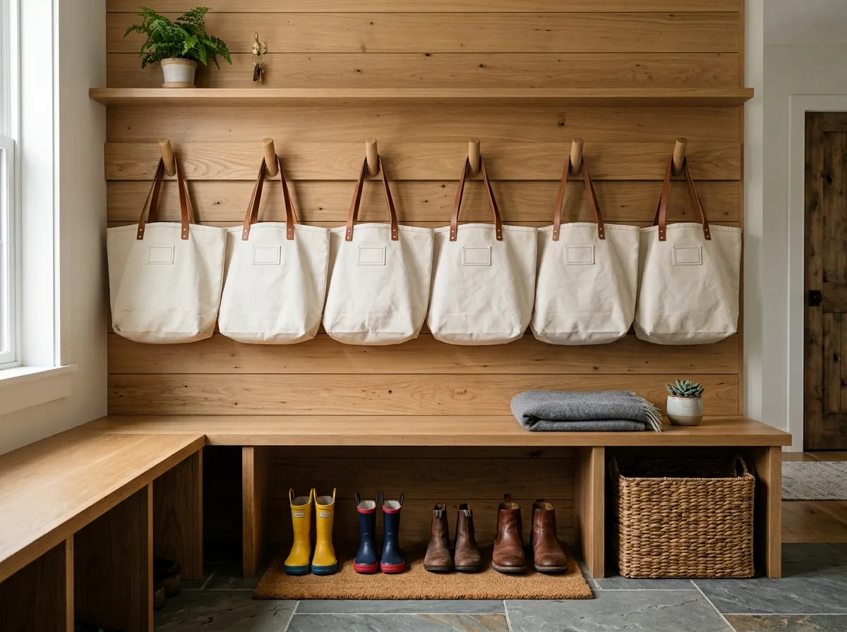 17. Labeled Canvas Storage Bags