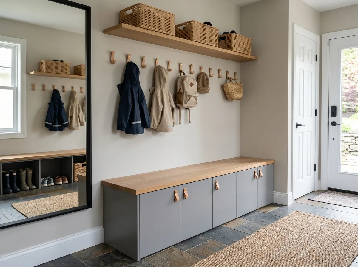24. Simple Leather Pull Handles