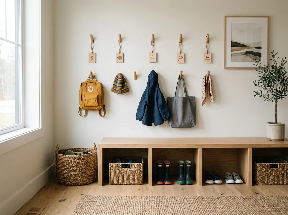 3. Individual Wooden Name Pegs