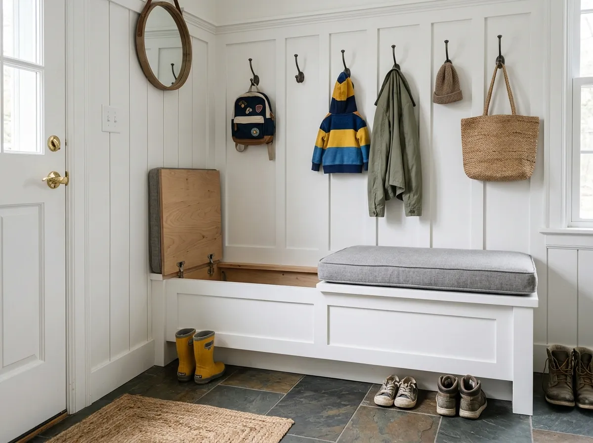 4. Built In Storage Benches