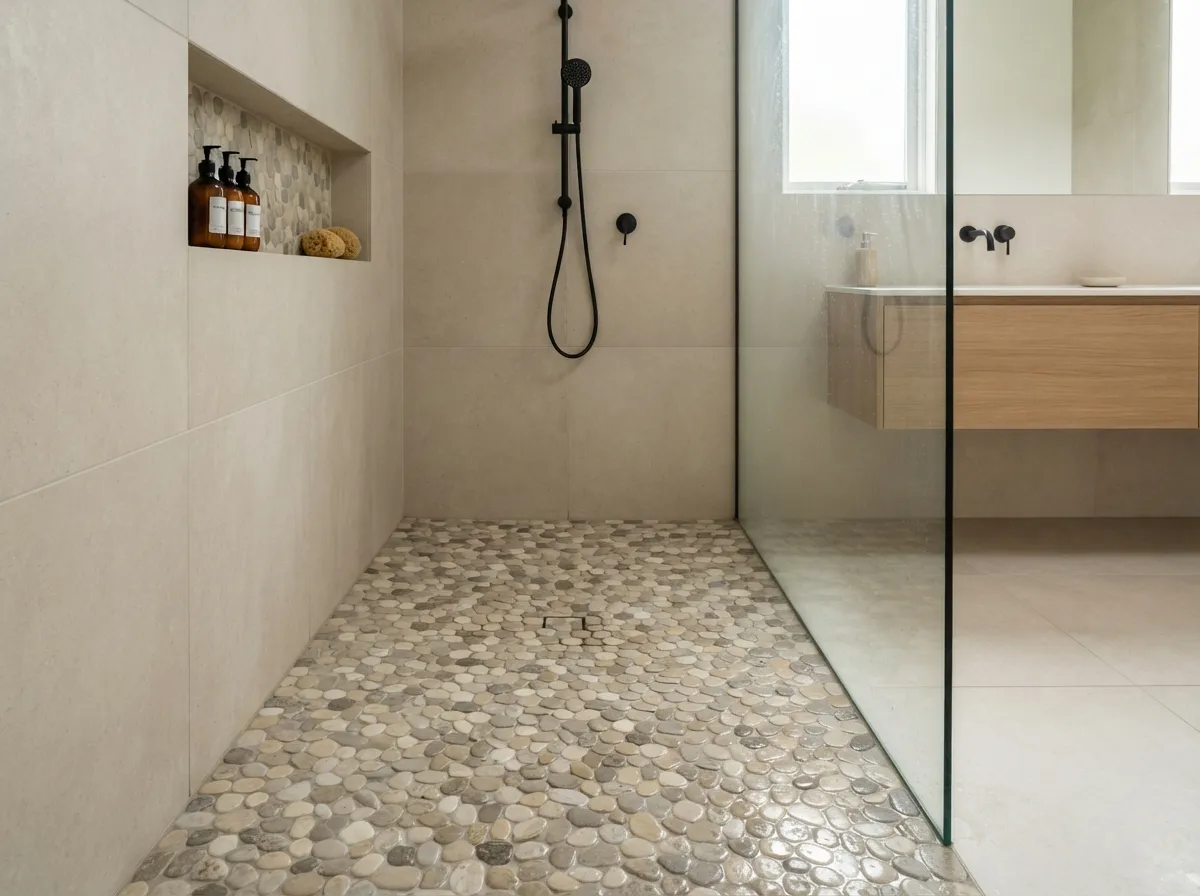 18. Pebble texture natural stone tiles