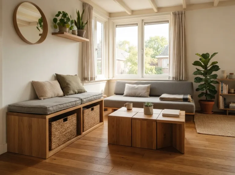 1. Choose Multi-Functional Wooden Furniture