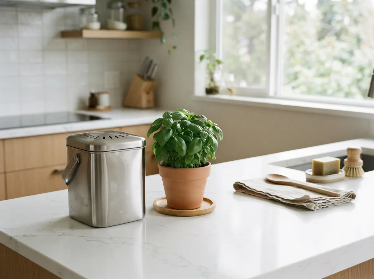 21. Practice Composting with Countertop Bins